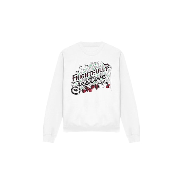 The Nightmare Before Christmas Unisex Vuxen Skrämmande Festlig White M