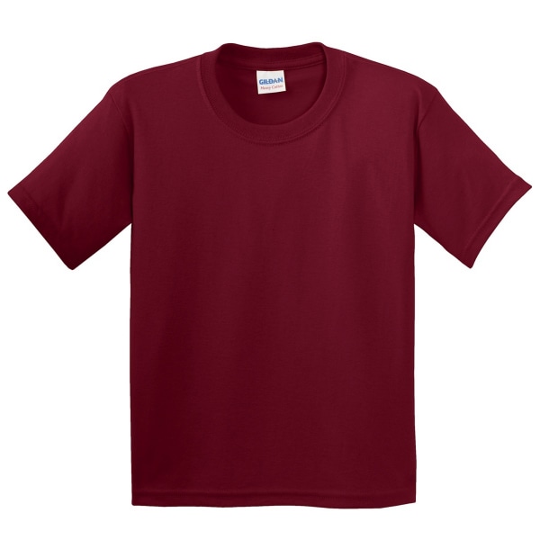 Gildan Youth Unisex T-shirt i kraftig bomull XS Cardinal Cardinal XS