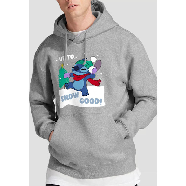 Lilo & Stitch Herr Stitch Snöboll Hoodie M Sport Heather Sport Heather M