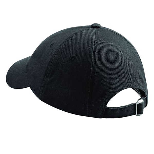 Beechfield Unisex Lågprofilerad Tung Bomullsborrkeps / Huvudbonad Black One Size