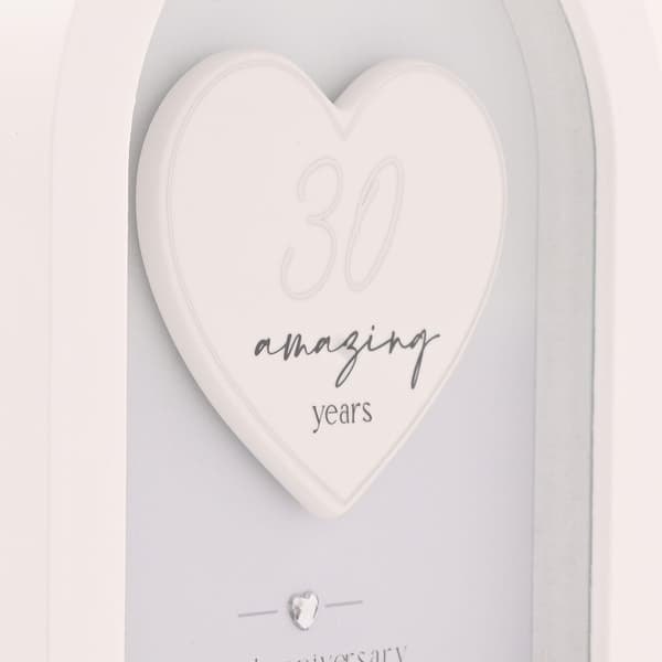 Amore Arch Plakett 18cm - 30 År One Size Vit White One Size