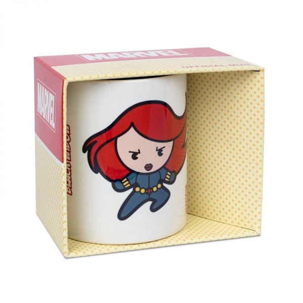 Marvel Kawaii Black Widow Mugg En Storlek Vit/Röd/Grå White/Red/Grey One Size