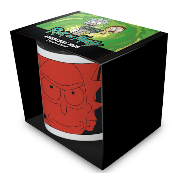 Rick And Morty Inner Two Tone Rick Mugg En Storlek Röd/Svart Red/Black One Size