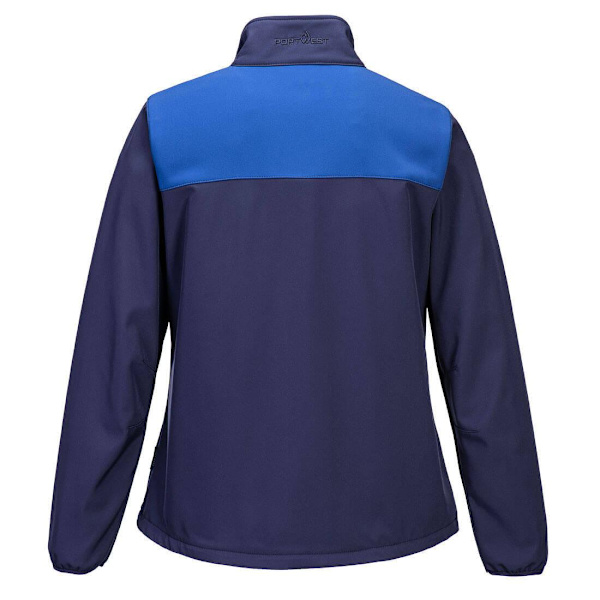 Portwest Dam/Dam 2-lagers Softshelljacka L Marinblå/Kungsblå B Navy/Royal Blue L