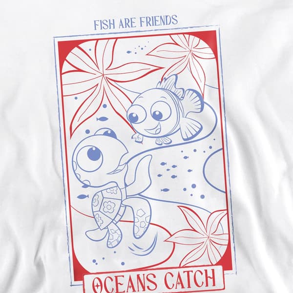 Hitta Nemo Dam/Flickor Ocean Buddies Sweatshirt XL Vit White XL