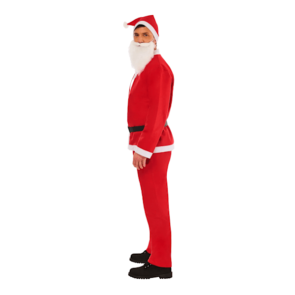 Bristol Novelty Unisex Vuxen Jultomte Kostym L-XL Röd/Vit Red/White L-XL