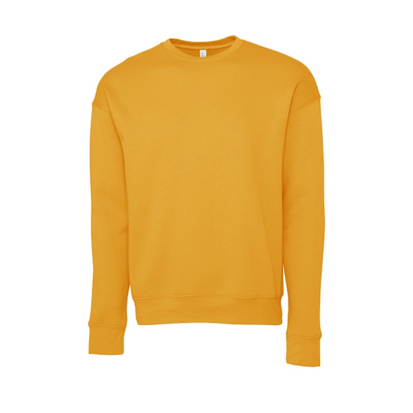 Bella + Canvas Unisex Vuxen Fleece Drop Shoulder Sweatshirt XXL Heather Mustard XXL