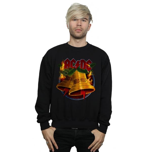 AC/DC Herr Jul Hells Bells Sweatshirt M Svart Black M
