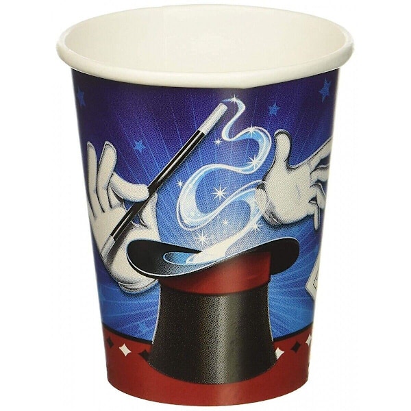 Creative Party Paper Magic Party Cup (Förpackning om 8) One Size Blå/ Blue/White/Red One Size