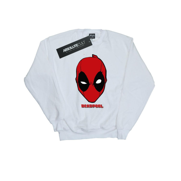 Marvel Dam/Kvinnor Deadpool Mask Sweatshirt XL Vit White XL