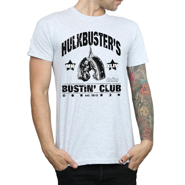 Marvel Mens Iron Man Hulkbuster´s Bustin´ Club T-Shirt S Sports Sports Grey S