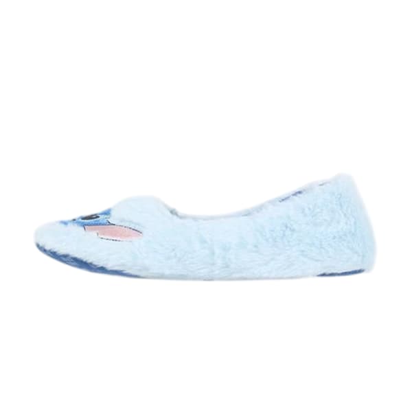 Lilo & Stitch Tofflor för damer/kvinnor Stitch Fluffy 5 UK Blå Blue 5 UK