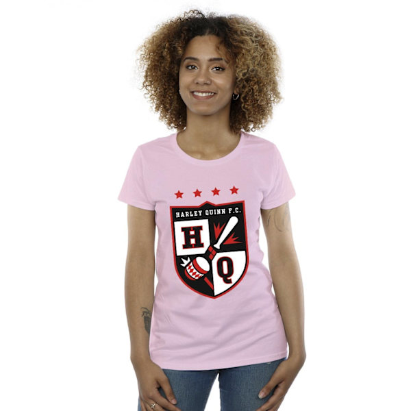 Justice League Dam/Damer Harley Quinn FC Pocket Bomull T-Sh Baby Pink XL