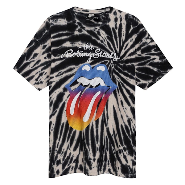 Amplified Unisex Adult Spiral The Rolling Stones T-Shirt S Monokrom Monochrome S