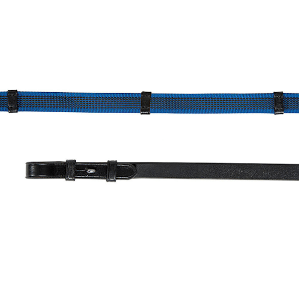 Aviemore Continental Läder Häst Gummitömmar 54in x 0.63in B Black/Blue 54in x 0.63in