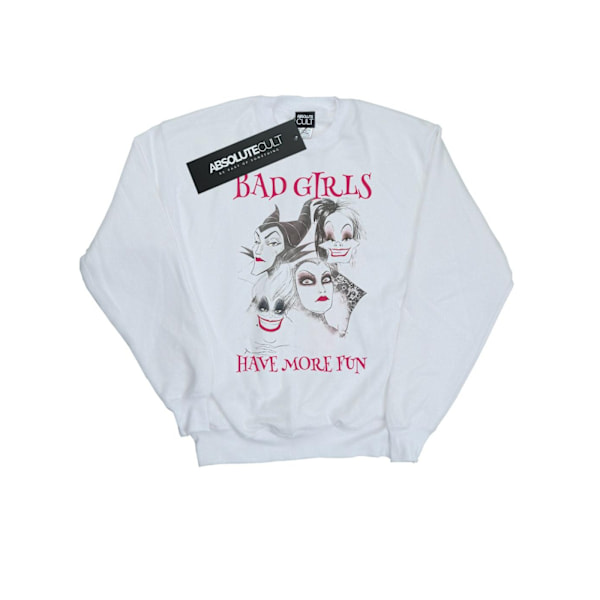 Disney Mens Bad Girls Have More Fun Sweatshirt 3XL Vit White 3XL