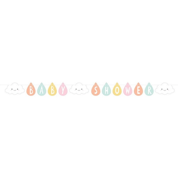 Kreativ fest solsken band moln babyshower banderoll en storlek Multicoloured One Size