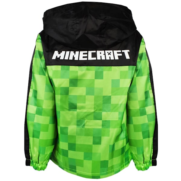 Minecraft Pojkar Creeper Huvtröja Vattentät Jacka 5-6 År Grön Green/Black 5-6 Years