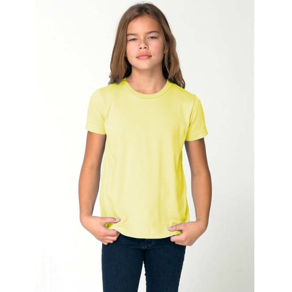 American Apparel barn/barn Enkel kortärmad T-shirt 2 ye Lemon 2 years