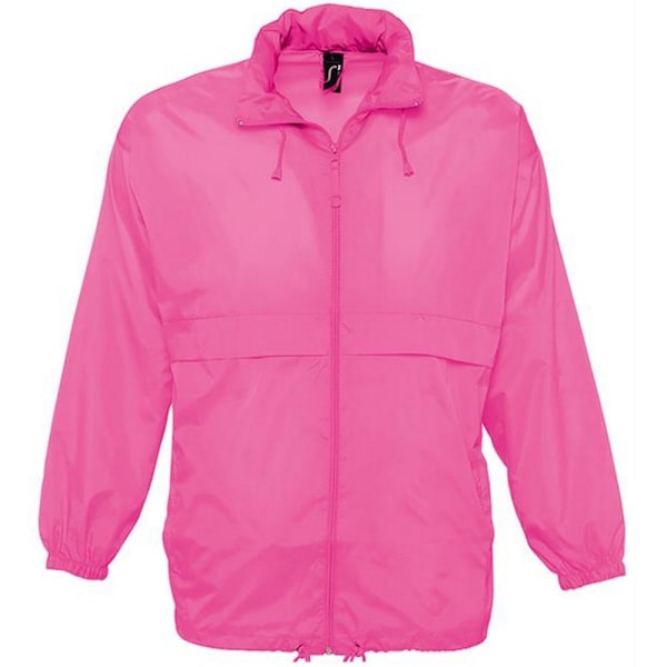 SOLS Unisex Surf Windbreaker Lättviktsjacka S Neonrosa Neon Pink S