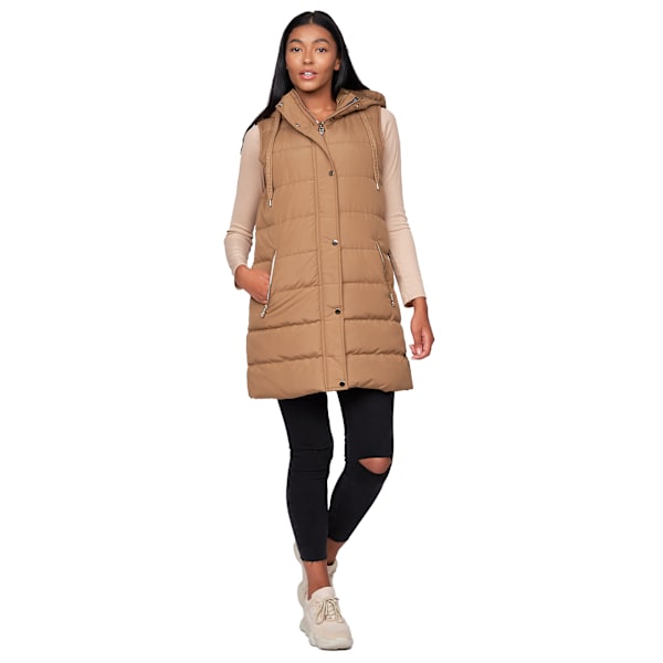 Crosshatch Dam/Dam Samantha Gilet 14 UK Kamel Camel 14 UK