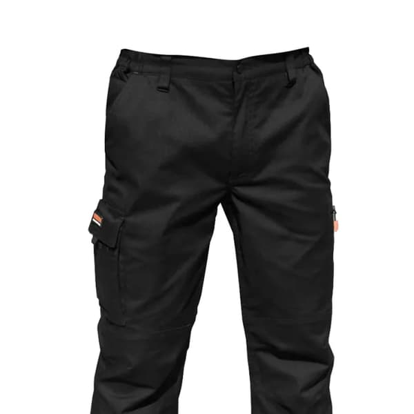 Result Herr Stretch Arbetsbyxor / Byxor (34 tum Lång Längd) Black 38