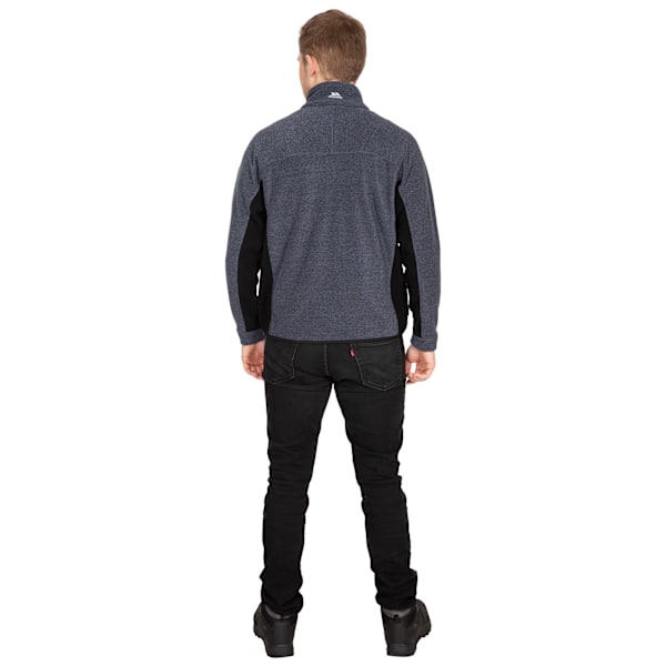 Trespass Jynx Fleecejacka med dragkedja för män, XL, marinblå randig Navy Stripe XL