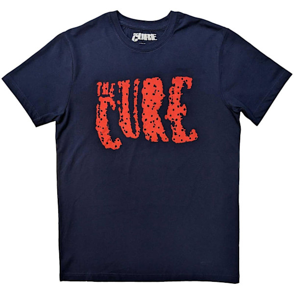 The Cure Unisex Vuxen Logo T-Shirt S Marinblå Navy Blue S