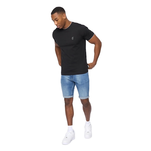 Crosshatch Einstip T-shirt för män S Svart Black S