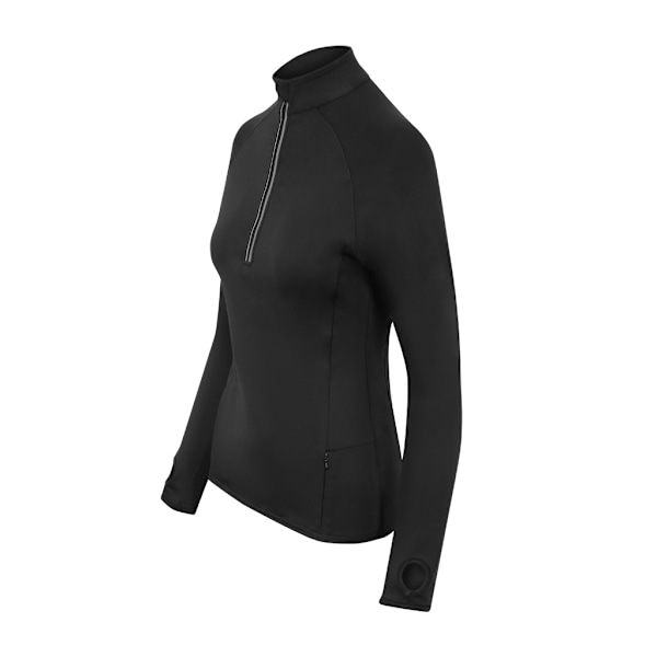 AWDis Just Cool Dam/Kvinnor Cool-Flex Halv Zip Top XS Jet Bla Jet Black XS