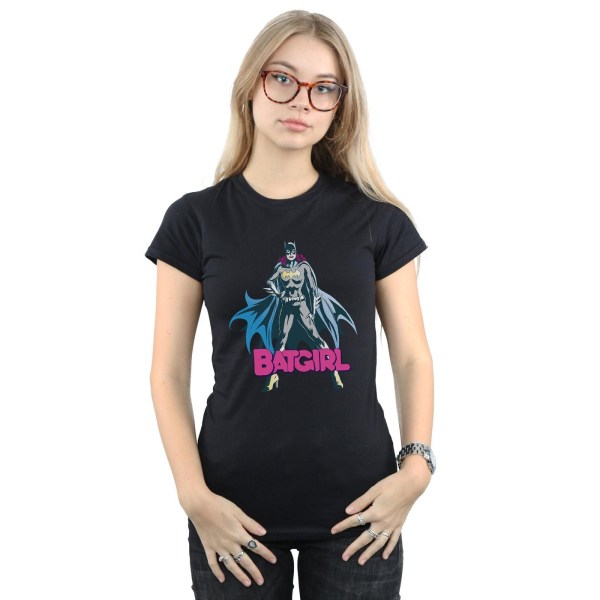 DC Comics Dam/Kvinnor Batgirl Pose Bomull T-shirt XL Svart Black XL