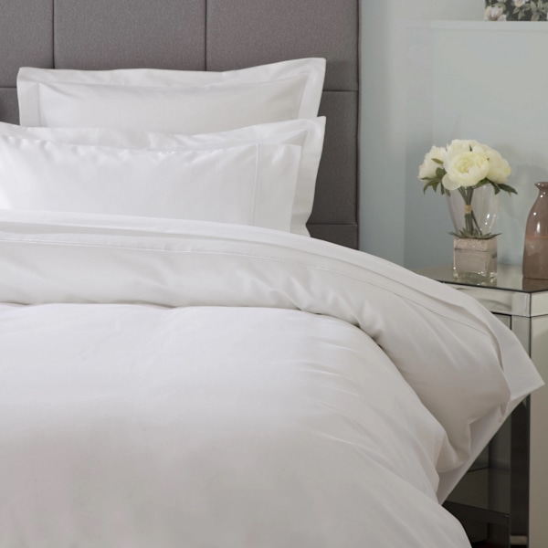 Belledorm Ultralux 1000 trådar percale dubbeltäcke vitt White Double
