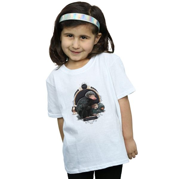 Fantastiska vidunder Girls Baby Nifflers Bomull T-shirt 12-13 år White 12-13 Years