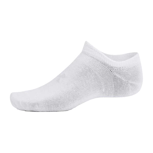 Under Armour Dam/Dam Essential No-Show Strumpor (6-pack) White 6 UK