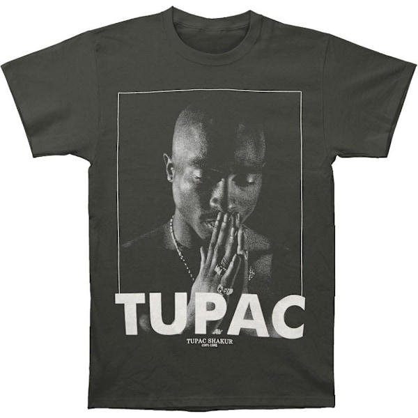 Tupac Shakur Unisex Vuxen Bön Bomull T-shirt XXL Svart Black XXL