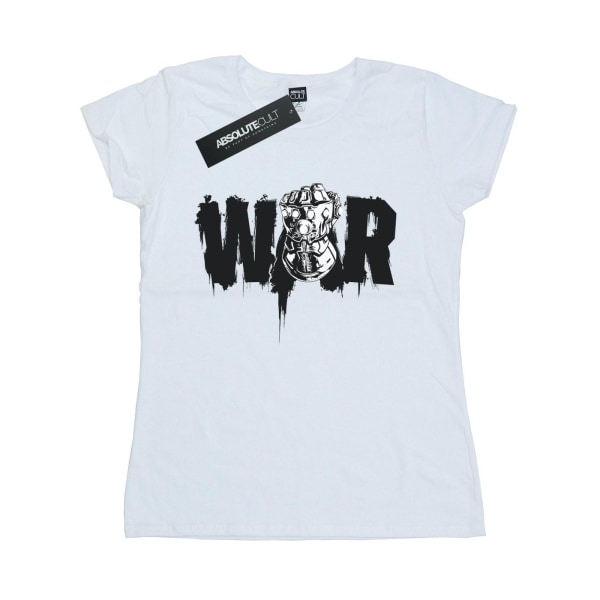 Marvel Womens/Ladies Avengers Infinity War Fist T-shirt i bomull White XXL