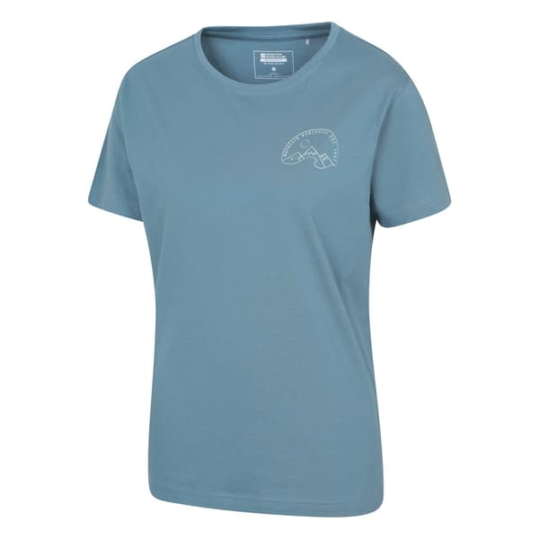 Mountain Warehouse Dam/Dam Tree Ring T-shirt med avslappnad passform Navy 10 UK