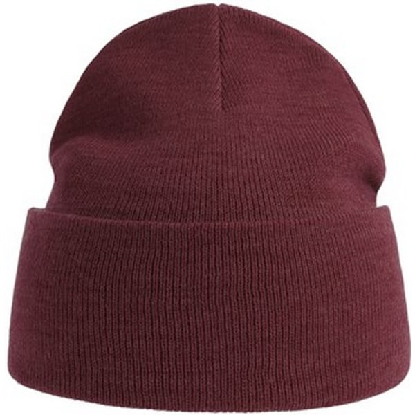 Atlantis Unisex Vuxen Ren Beanie i 100 % Återvunnet Material, En Storlek, Bordeaux Burgundy One Size