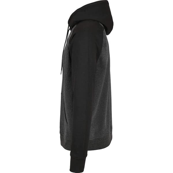 Bygg ditt varumärke Herr Basic Raglan Hoodie L Charcoal/Black Charcoal/Black L