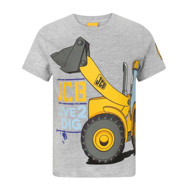 JCB Childrens/Kids Live 2 Dig T-Shirt 1-2 Years Grå/Gul Grey/Yellow 1-2 Years