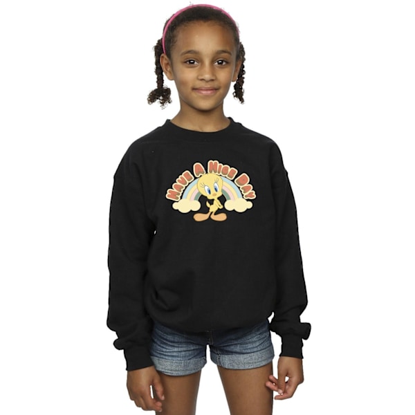 Looney Tunes Girls Have A Nice Day Sweatshirt 3-4 År Svart Black 3-4 Years