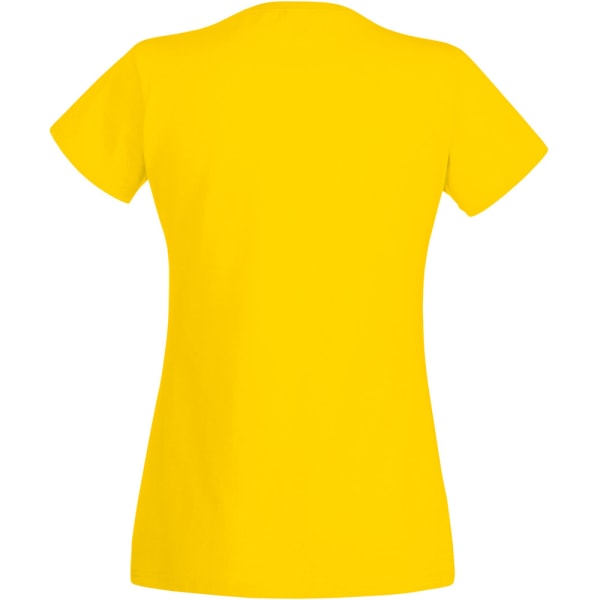 Fruit Of The Loom Dam/Kvinnors Lady-Fit Valueweight Kortärmad T-shirt Yellow XL