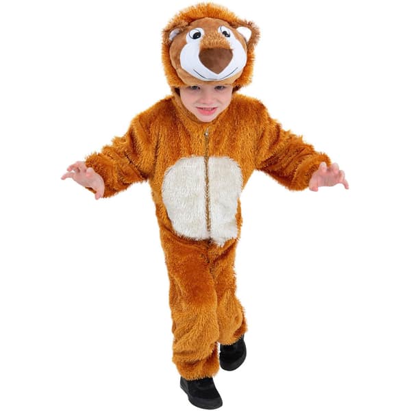 Smiffys Barn/Barn Lejon Kostym 4-6 År Brun/Vit Brown/White 4-6 Years
