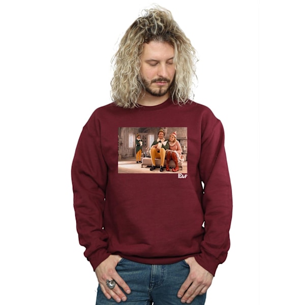 Elf Herr Familjebild Sweatshirt M Bourgogne Burgundy M