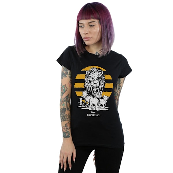 Disney Dam/Kvinnor Lejonkungen Film Grupp Bomull T-shirt L Black L