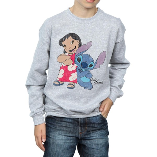 Lilo & Stitch Boys Classic Sweatshirt 12-13 år Sports Grey Sports Grey 12-13 Years