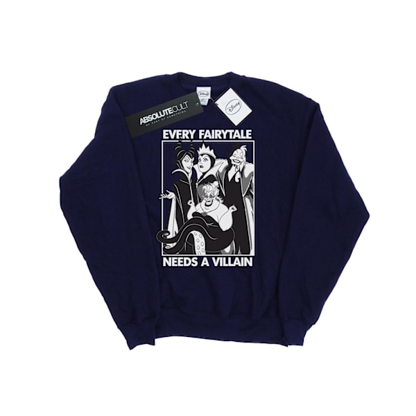 Disney Boys Every Fairy Tale Needs A Villain Sweatshirt 7-8 År Navy Blue 7-8 Years