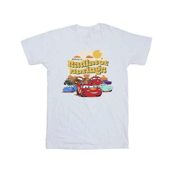 Disney Boys Cars Radiator Springs Group T-shirt 9-11 år Whit White 9-11 Years