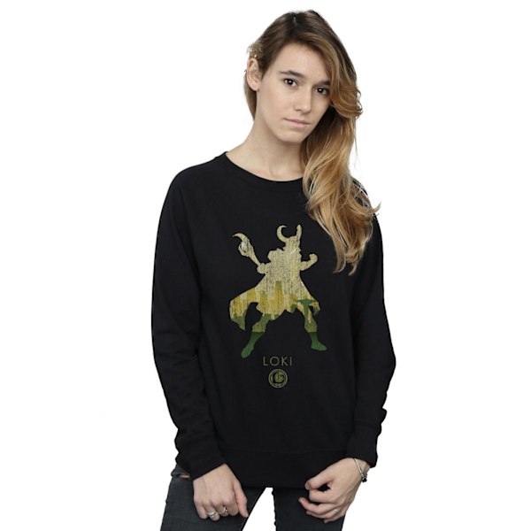 Marvel Dam/Damer Loki Silhouette Sweatshirt S Svart Black S