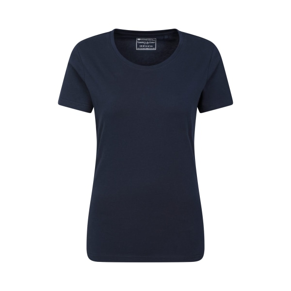 Mountain Warehouse Dam/Damer Basic Plain Rund Hals T-Shirt Navy 12 UK